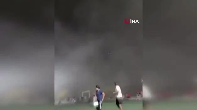 Meksika’da stadyumu fırtına vurdu