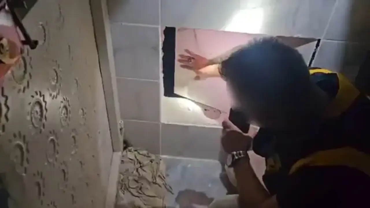 6 ayrı suçtan aranıyordu! Duvarın arkasındaki gizli bölmede yakalandı