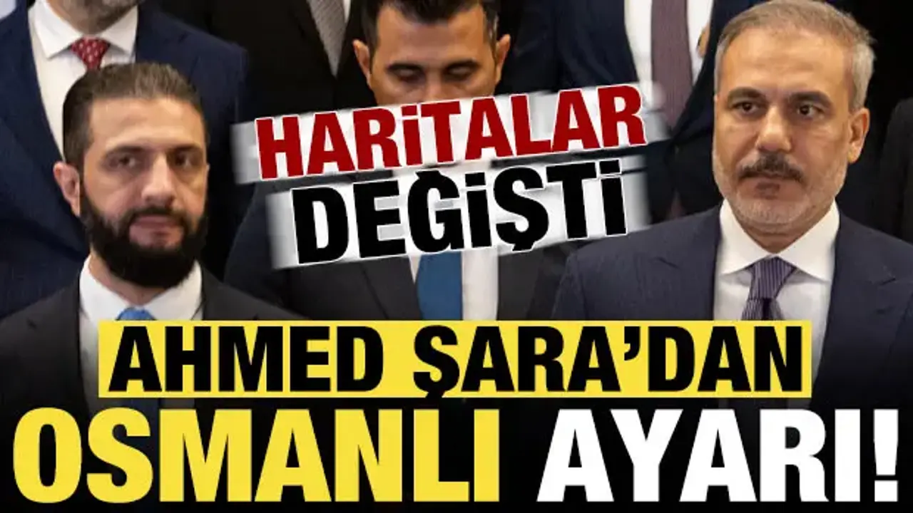 Ahmed Şara'dan Osmanlı ayarı! Haritalar değişti...
