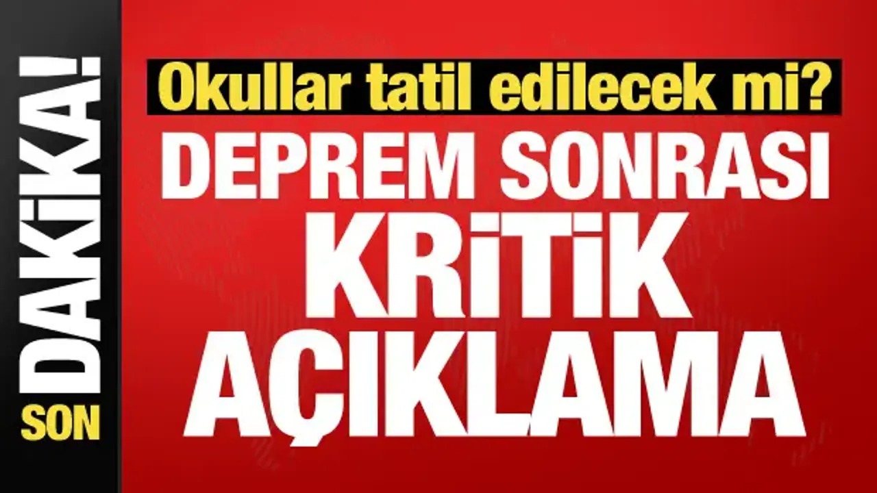 AK Parti Sözcüsü Ömer Çelik'ten deprem sonrası açıklama