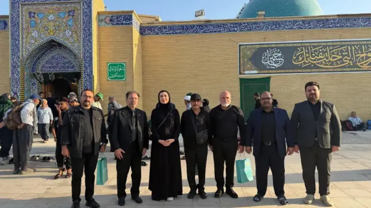 Alevi-Bektaşi Kültür ve Cemevi Başkanı Esma Ersin, Erbain merasimleri için Irak'ta