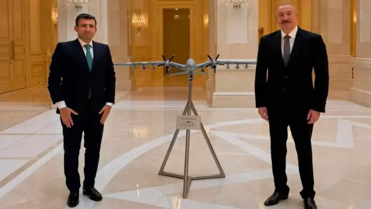 Aliyev, Baykar Yönetim Kurulu Başkanı Bayraktar'ı kabul etti