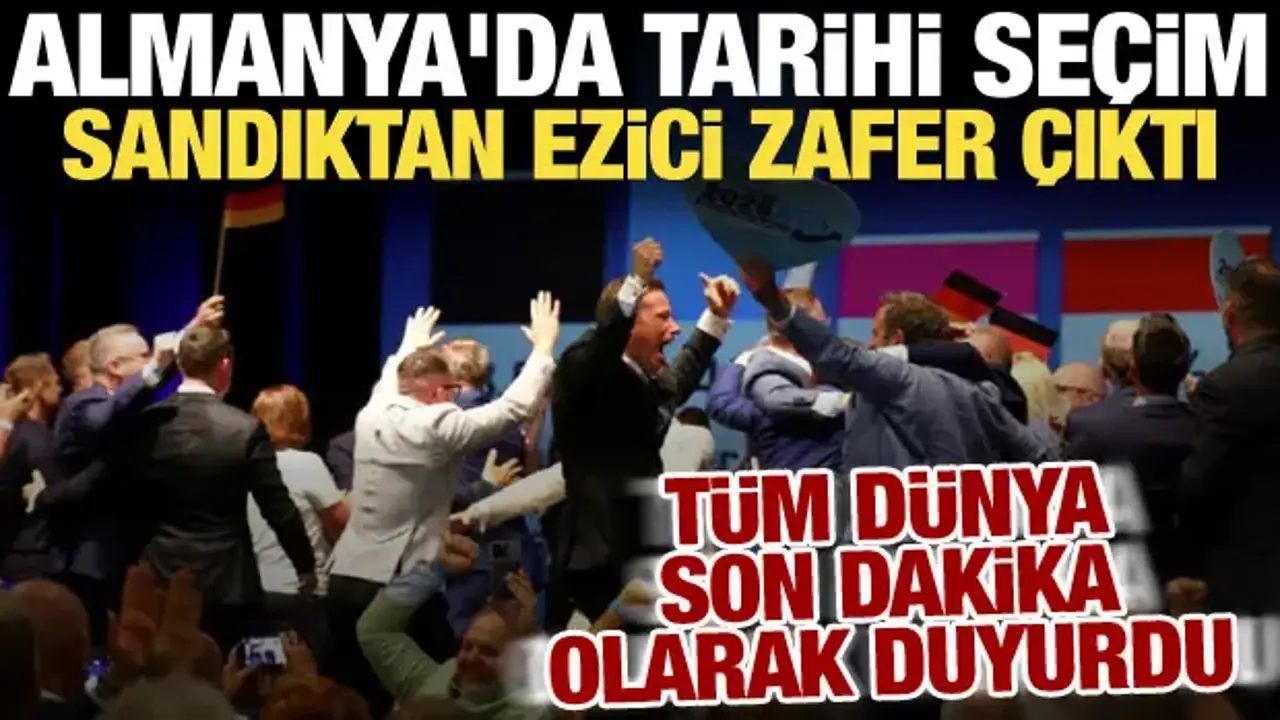 Almanya'da tarihi gece! Dünya bu seçim konuşuyor: Rekor oyla AfD kazandı