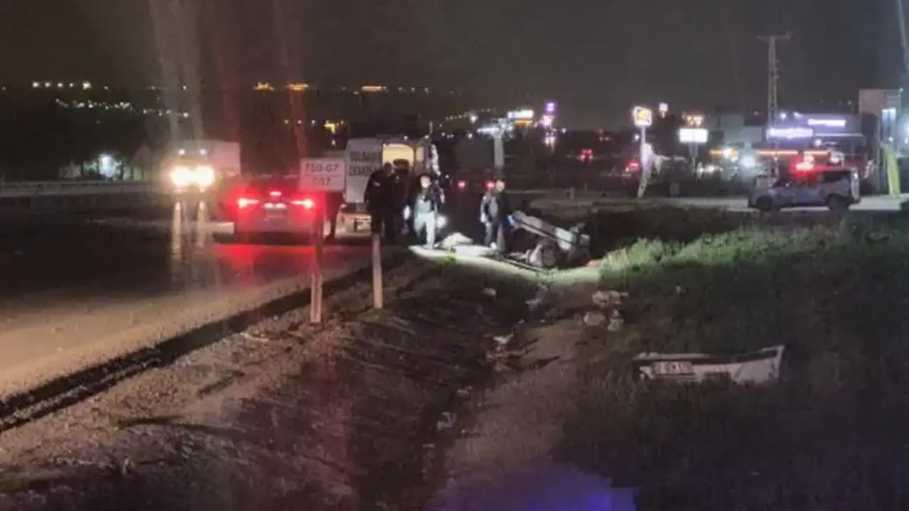 Ankara'da feci kaza: 1 ölü, 2 yaralı