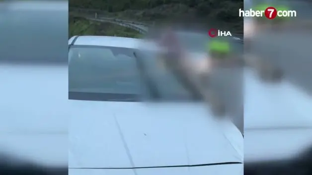 Arnavutköy'de korkunç kaza: Atın kopan bacağı arabanın camına saplandı