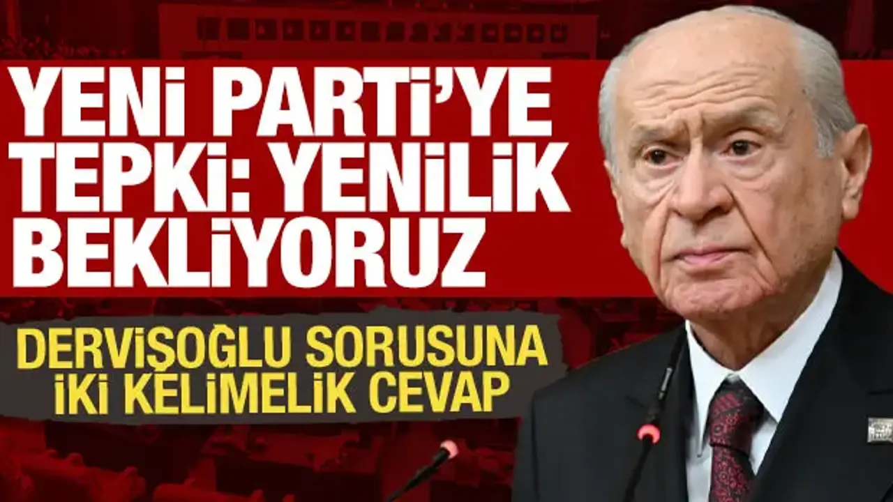 Bahçeli'den Yeni Parti'ye tepki: Gitmeleri doğru olmadı