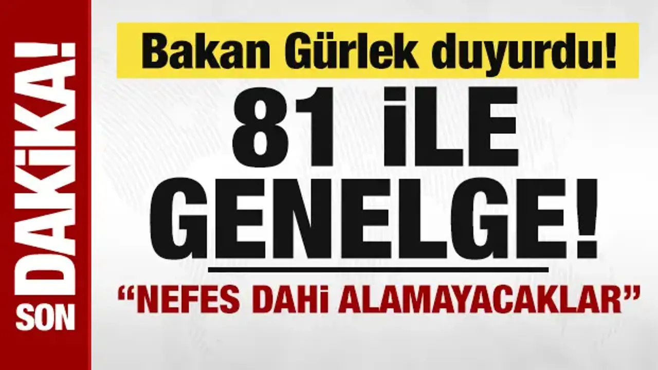 Bakan Gürlek duyurdu! 81 ile organize suç örgütleriyle mücadele genelgesi