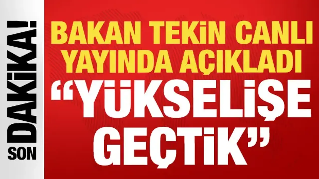 Bakan Tekin'den PISA sonuçları açıklaması: 2015 itibariyle istikrarlı yükselişe geçtik
