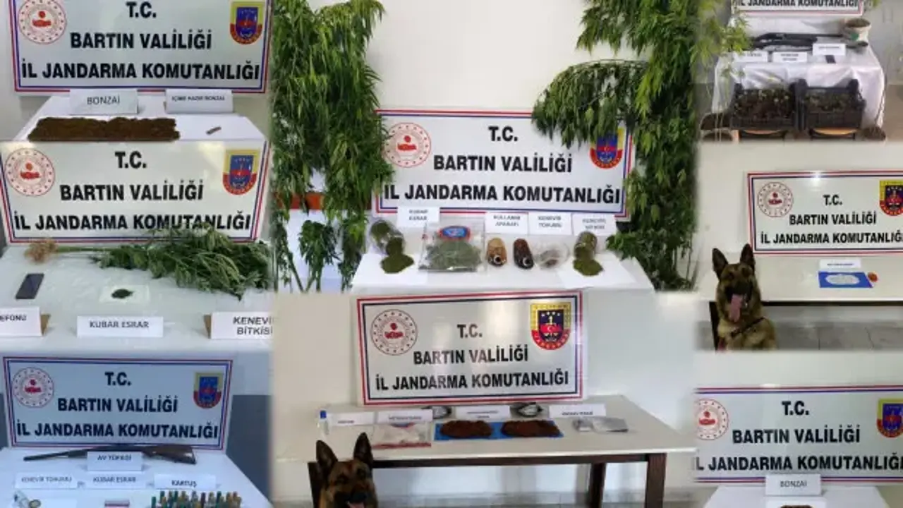 Bartın'da uyuşturucu operasyonu: 16 gözaltı