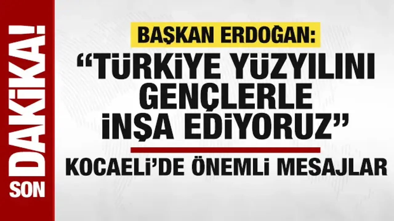 Başkan Erdoğan'dan Terörsüz Türkiye mesajı: Türkiye Yüzyılını gençlerle inşa ediyoruz
