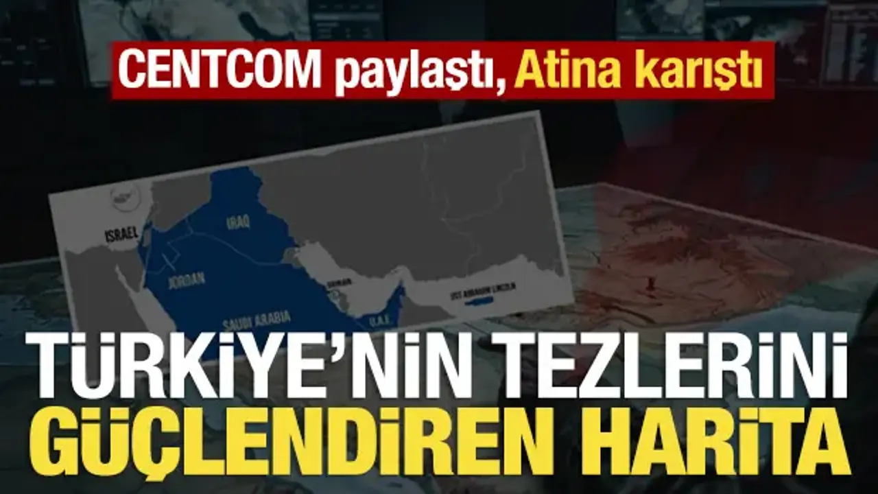 CENTCOM paylaştı, Atina karıştı: ABD haritasında dikkat çeken KKTC detayı