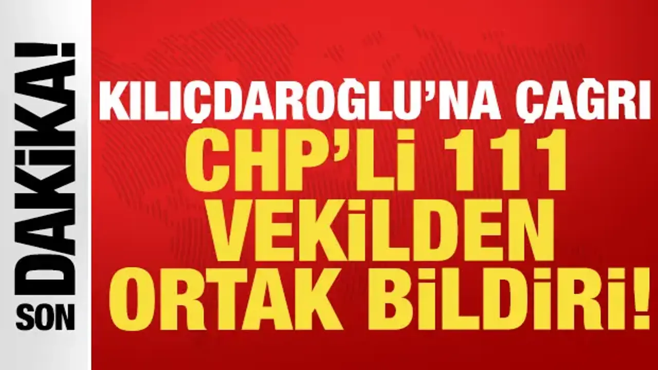 CHP milletvekillerinden olağanüstü kurultay çağrısı: 111 vekil imza attı