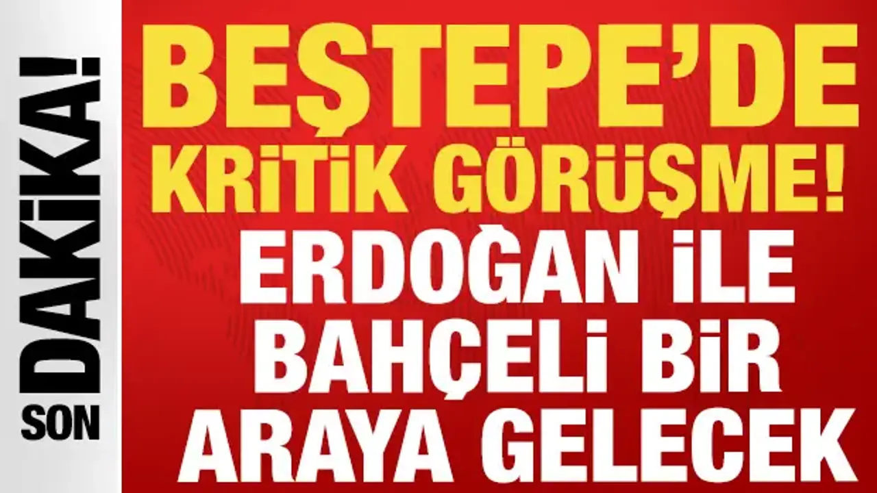 Cumhurbaşkanı Erdoğan, MHP lideri Bahçeli'yi saat 14:00'te külliyede kabul edecek