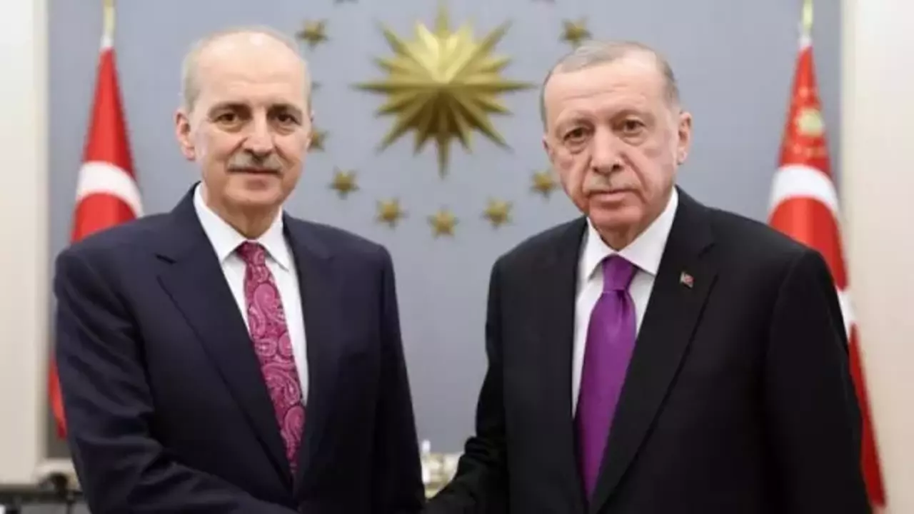 Cumhurbaşkanı Erdoğan, TBMM Başkanı Kurtulmuş ile görüşüyor