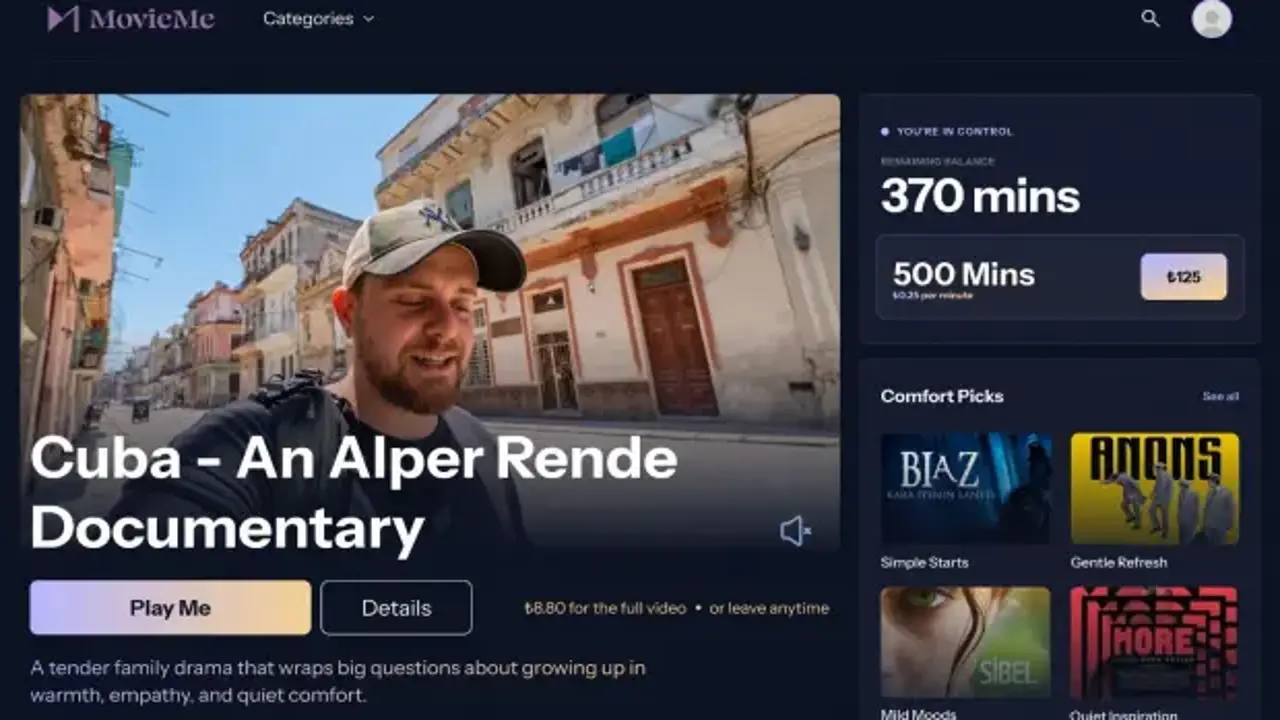 Dünyanın ilk izlediğin kadar öde yayın platformu MovieMe Türkiye'de