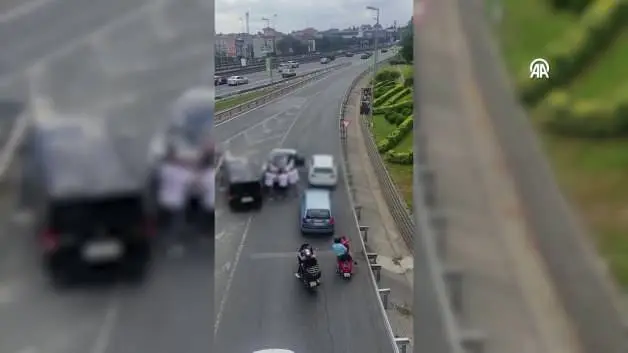 Eyüpsultan'da trafikte kavga eden 3 sürücüye para cezası