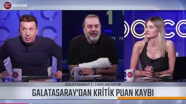 Galatasaray maçı sonrası canlı yayında büyük kavga! Ünlü yorumcular birbirine girdi
