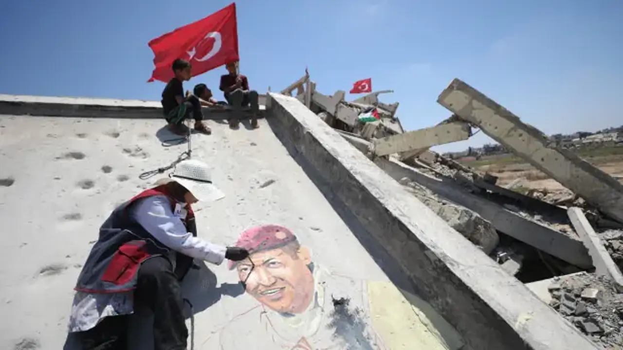 Gazze'de 15 Temmuz selamı