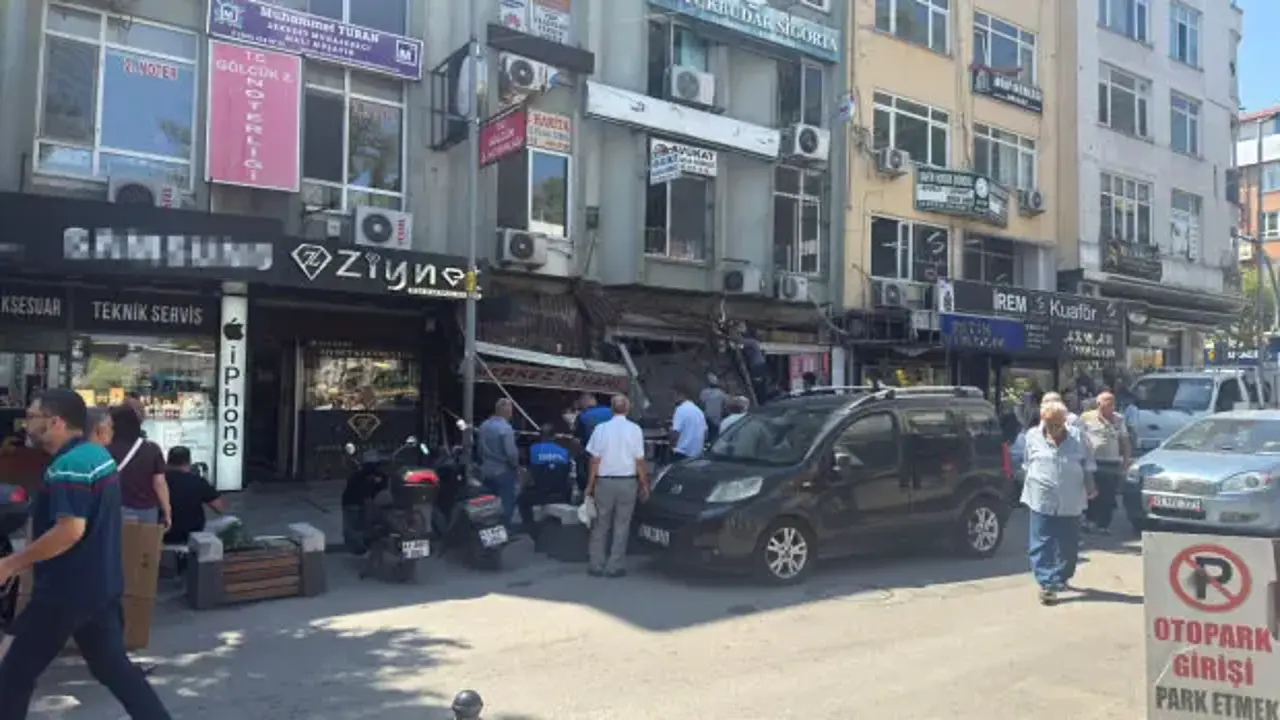 Gölcük'te klima montajı sırasında çökme: 2 usta yaralandı
