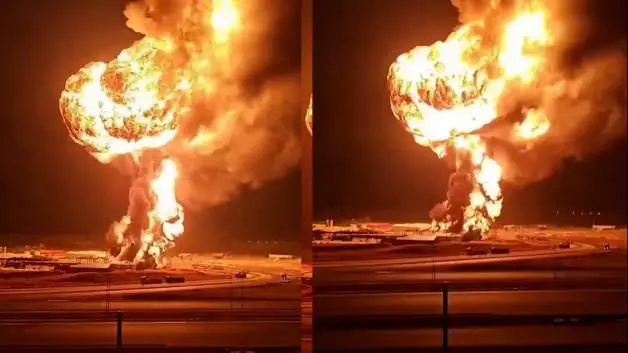 Irak'ta bir yakıt tesisinde çıkan yangında 30 kişi yaralandı