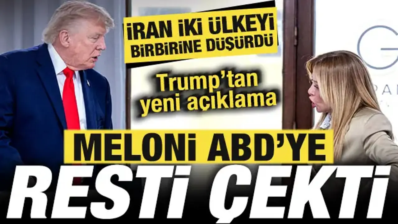 İran iki ülkeyi birbirine düşürdü! Trump'tan bomba açıklama! Meloni ABD'ye resti çekti