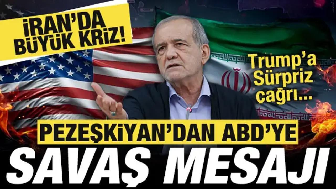 İran'da büyük kriz! Pezeşkiyan'dan ABD'ye savaş mesajı! Sürpriz çağrı...