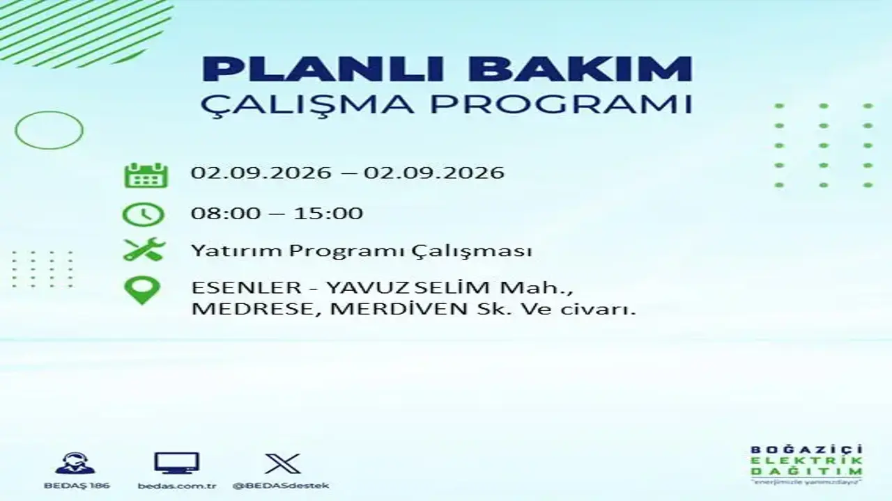 İstanbul'da yaşayanlar dikkat! BEDAŞ uyarı yaptı: Büyük kesinti tarihi belli oldu