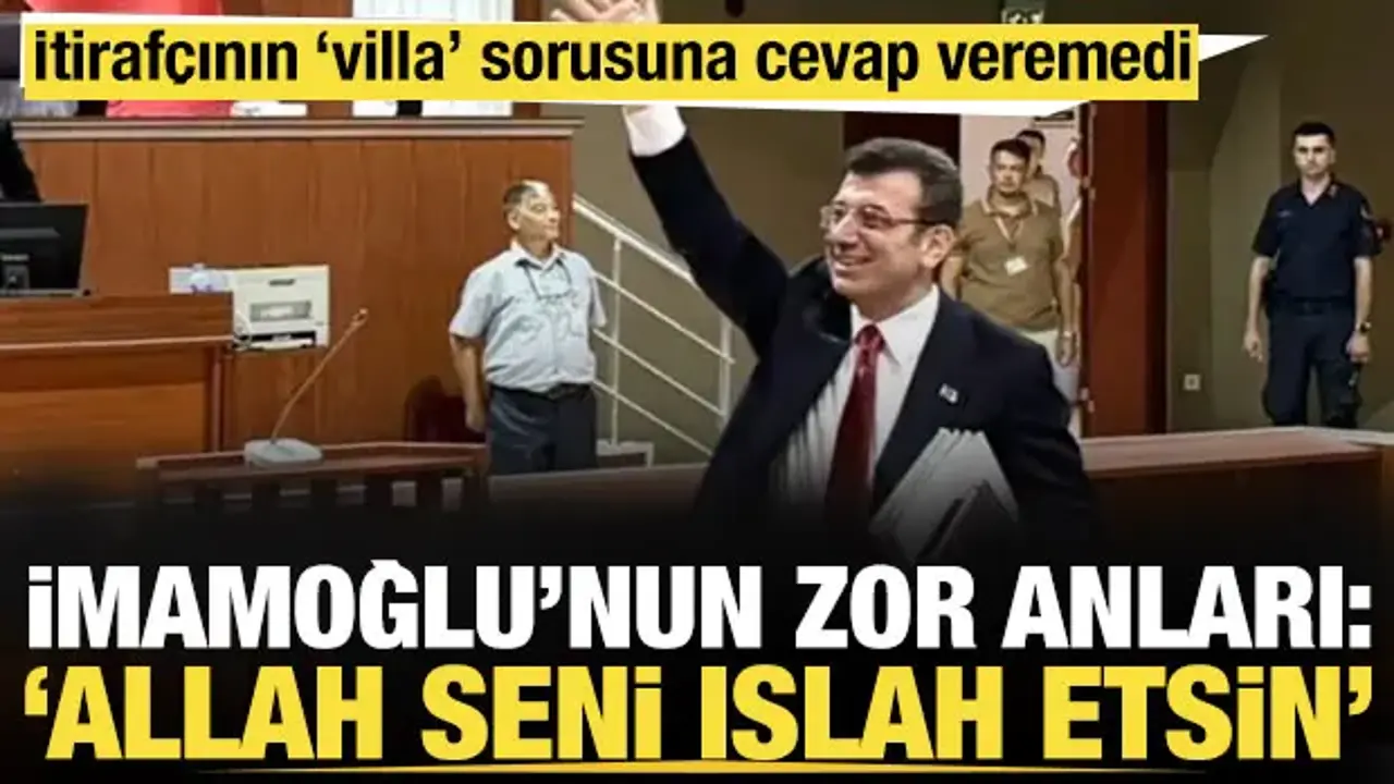 İtirafçının sorusuna cevap veremeyen Ekrem İmamoğlu 'Allah seni ıslah etsin' dedi