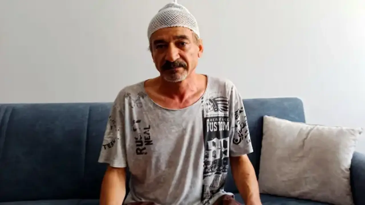 Kaldırımda çay içerken ölümden döndü