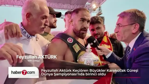 Karakucak Dünya Şampiyonası’nda Feyzullah Aktürk şampiyon oldu