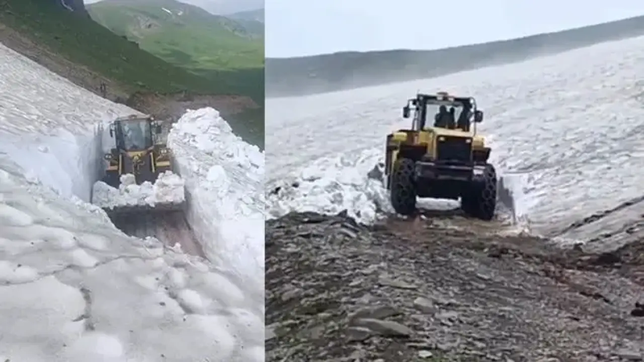 Kars'ta temmuz ortasında 3 metre kar