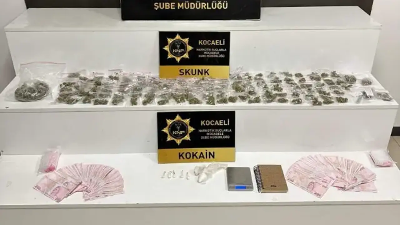 Kocaeli'de uyuşturucu operasyonu: 5 tutuklama