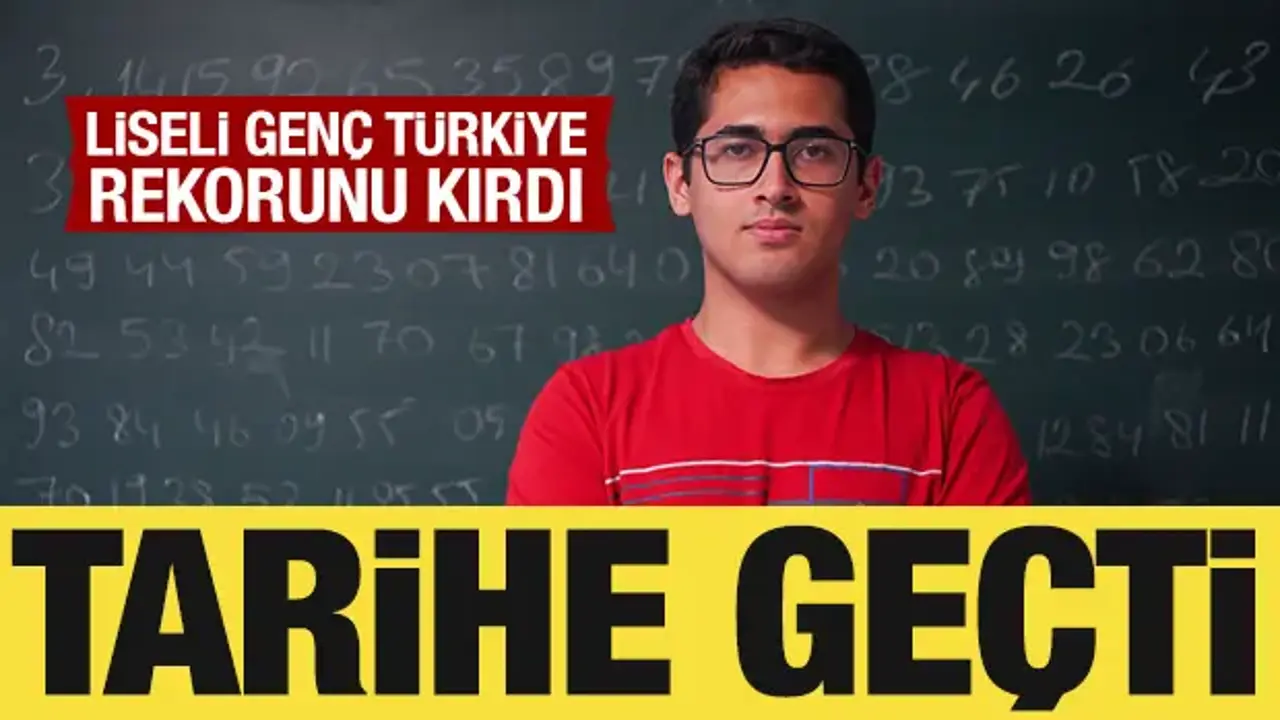Liseli genç Türkiye rekorunu kırdı! Tarihe geçti