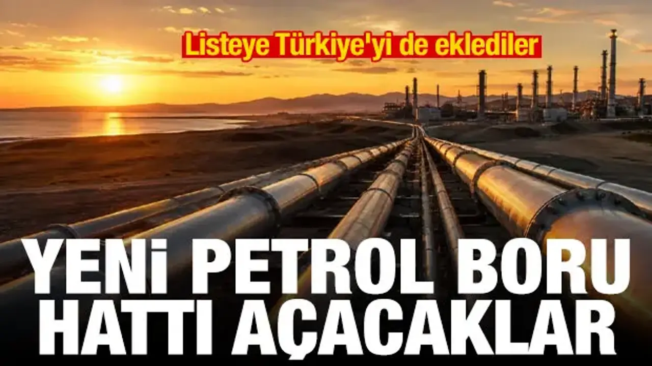 Listeye Türkiye'yi de eklediler! Yeni petrol boru hattı açacaklar