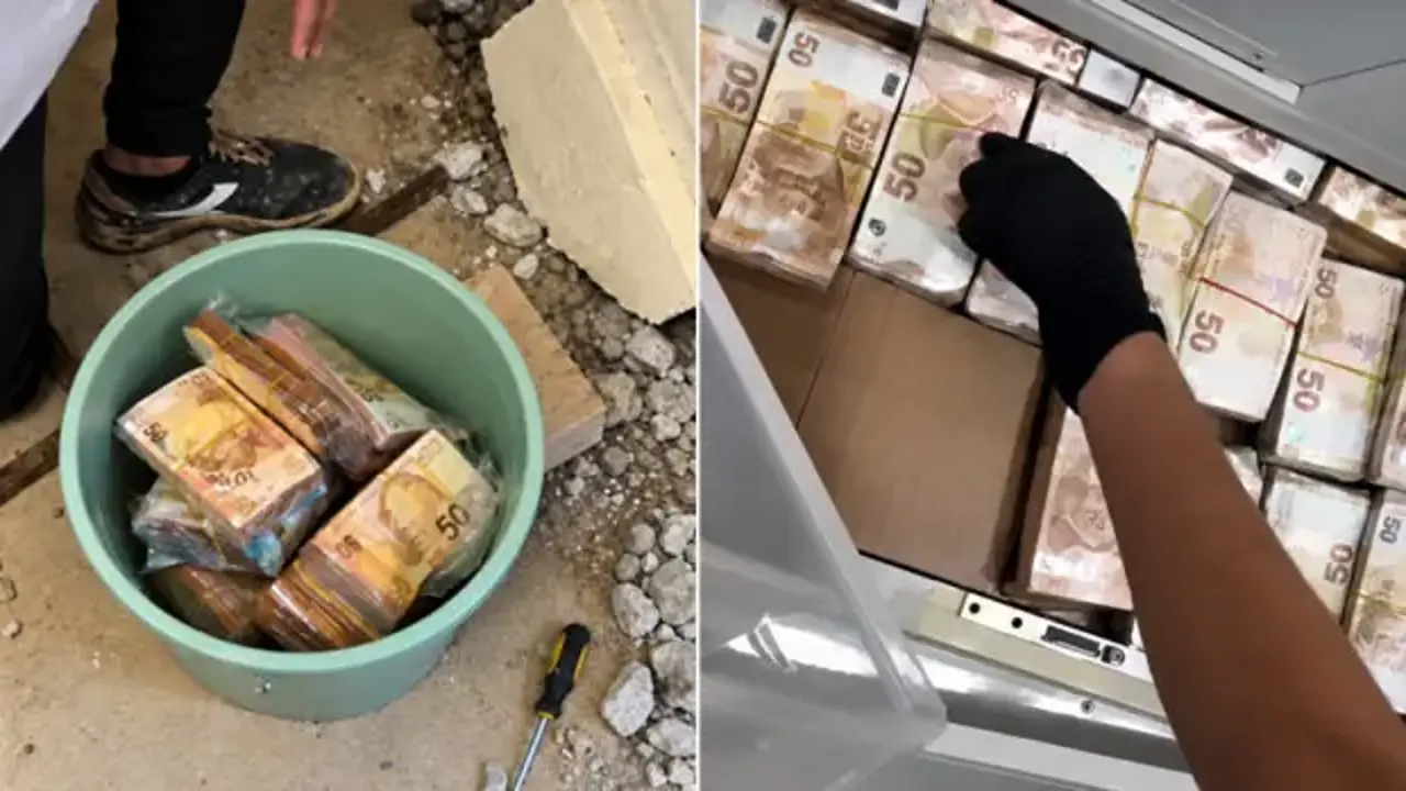 Milyonlarca avroluk vurgun: Duvarlardan ve fayanslardan para fışkırdı