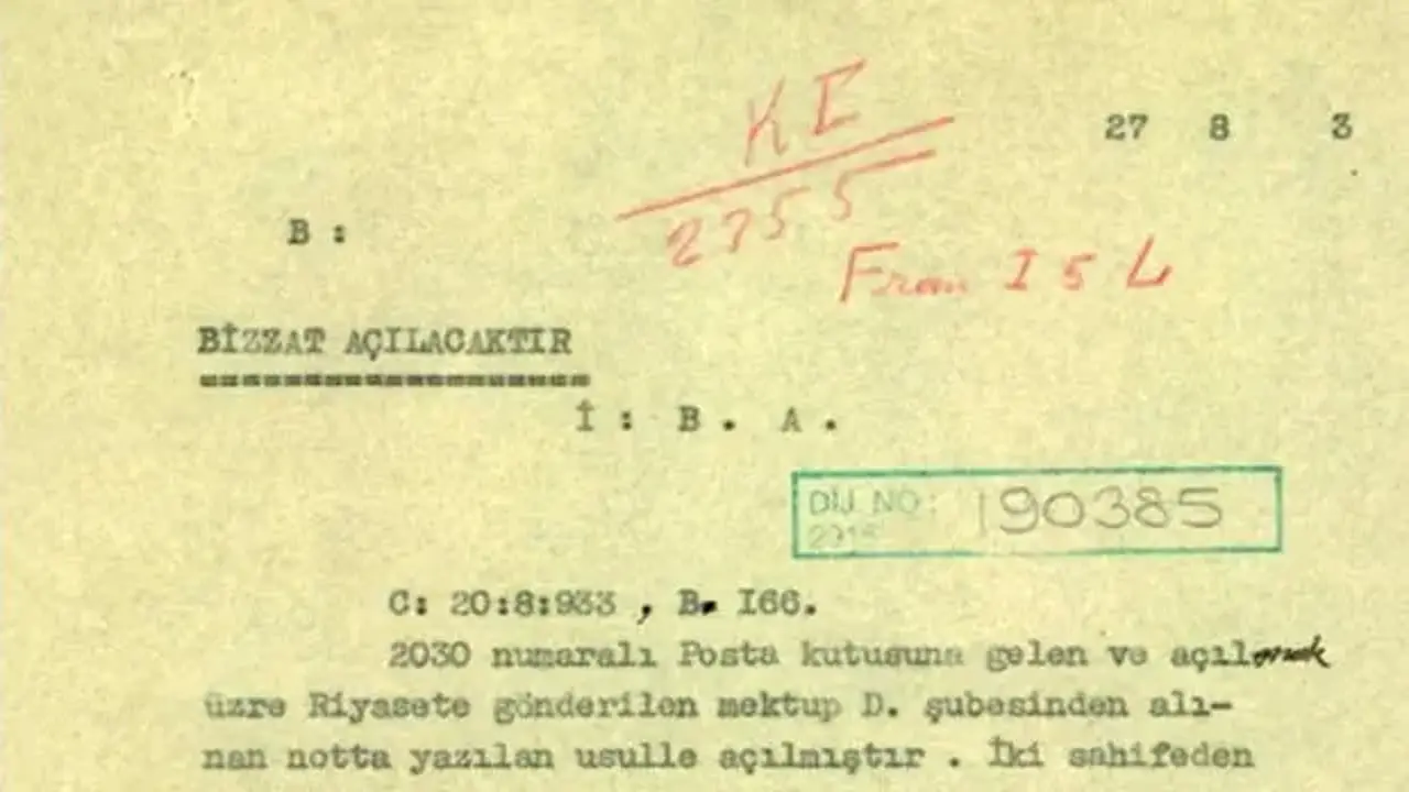 MİT gizli yazışmaların deşifre edilmesine ilişkin tarihi belgeyi paylaştı