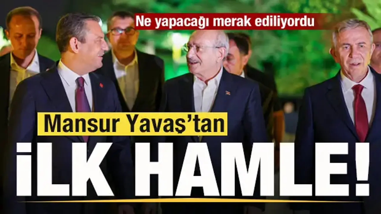 Ne yapacağı merak ediliyordu! Mansur Yavaş'tan ilk hamle!