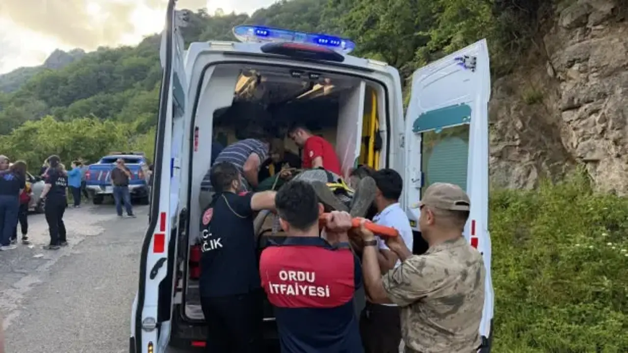 Ordu'da yolcu minibüsü uçuruma yuvarlandı: 9 yaralı