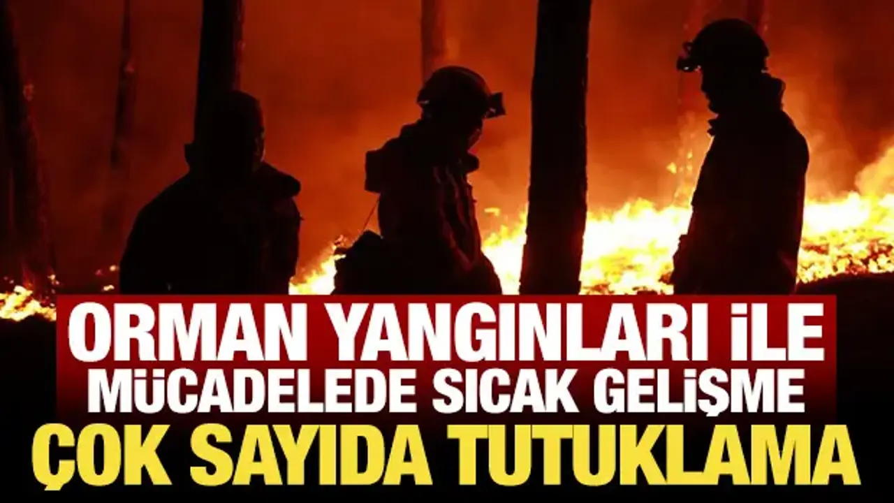 Orman yangınları soruşturmasında 70 şüpheli tespit edildi! Çok sayıda tutuklama