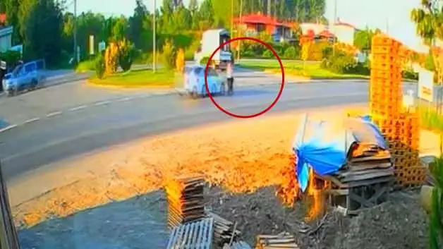 Samsun'da bisikletli Esra’nın öldüğü kaza kamerada