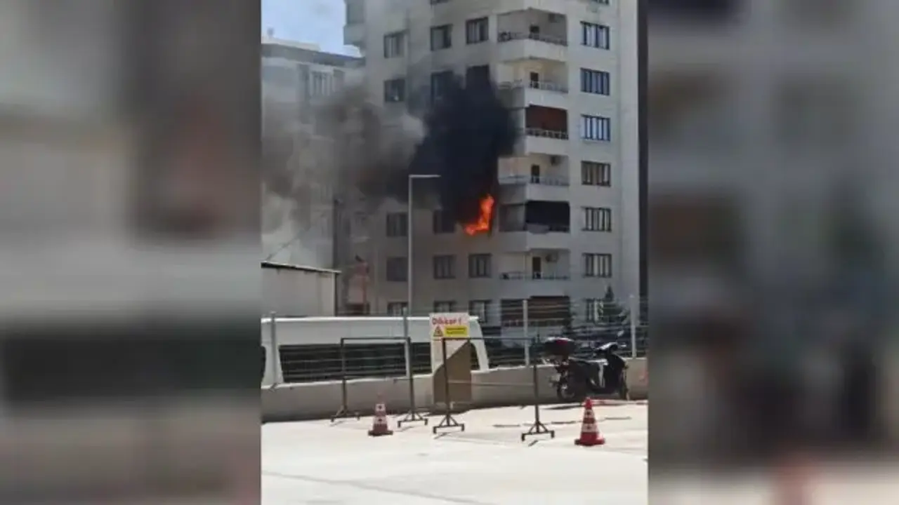 Şanlıurfa’da 8 katlı binada yangın: Bina sakinleri tahliye edildi