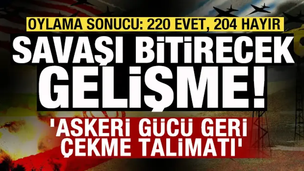 Savaşı bitirecek gelişme! Tasarı onaylandı! 'Askeri gücü geri çekme talimatı'