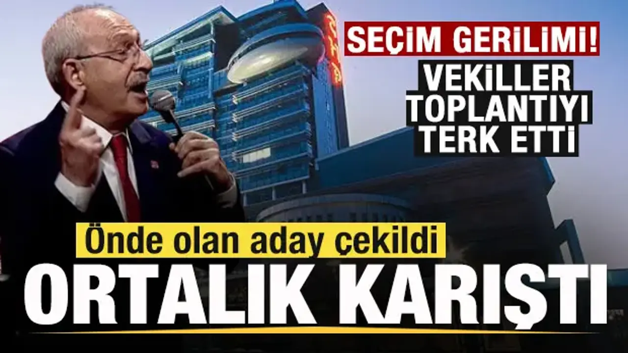 Seçim gerilimi! Önde olan aday çekildi! Ortalık karıştı! Vekiller salonu terk etti