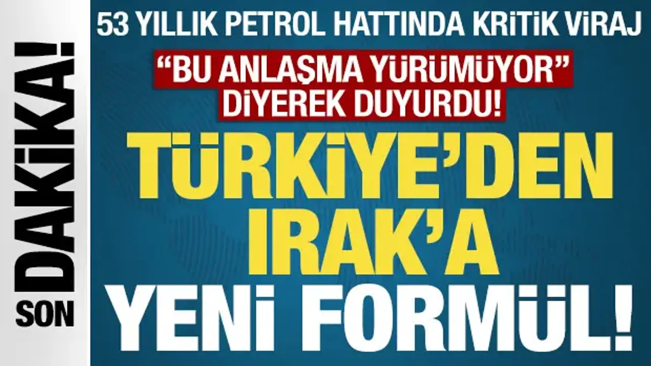 Son Dakika: 53 yıllık petrol hattında kritik karar! Türkiye'den Irak'a yeni formül...