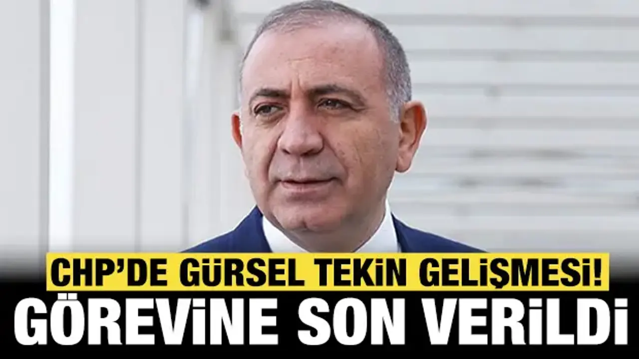 Son dakika... CHP'de flaş Gürsel Tekin gelişmesi: Görevine son verildi