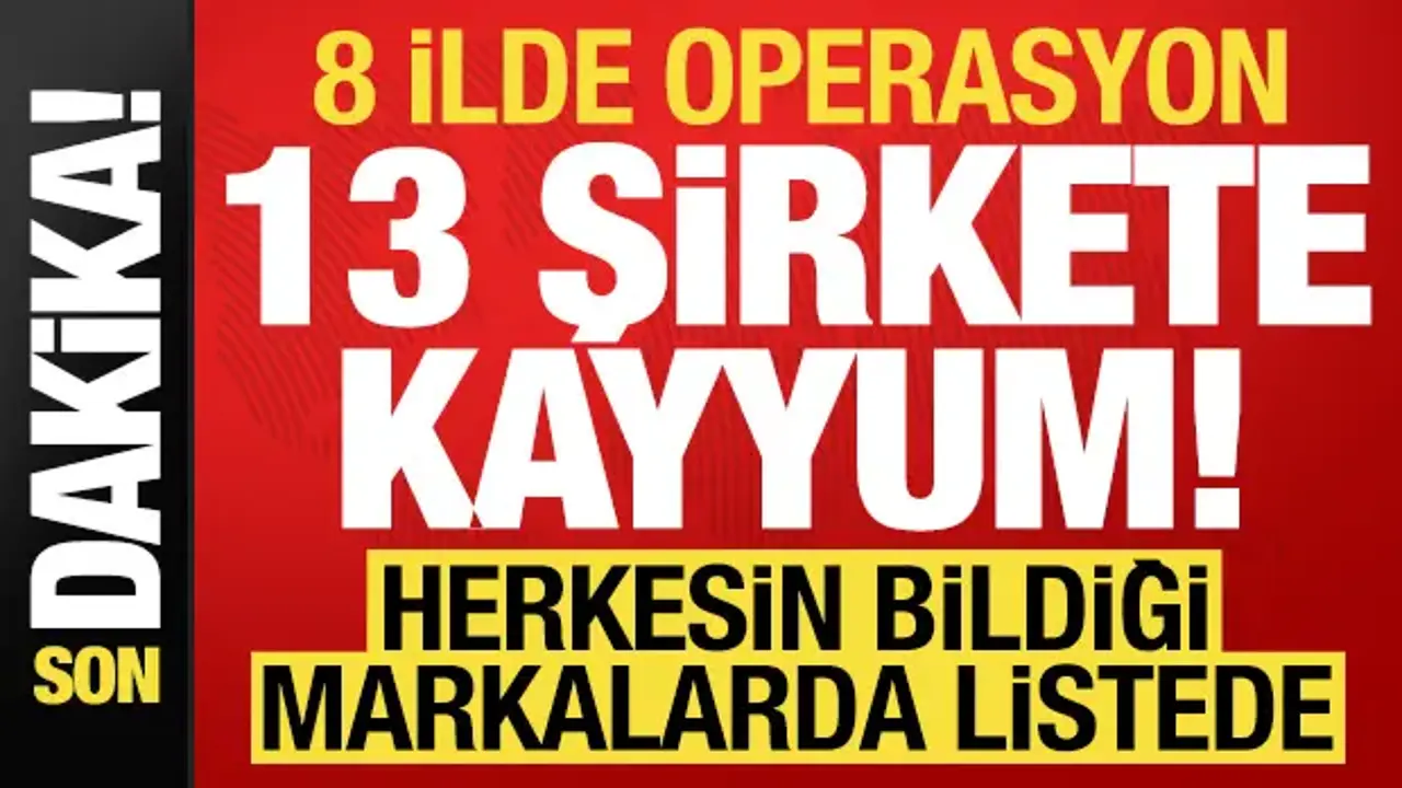 Son dakika... Dev operasyon: 13 şirkete kayyum atandı! İşte herkesin bildiği o şirketler..
