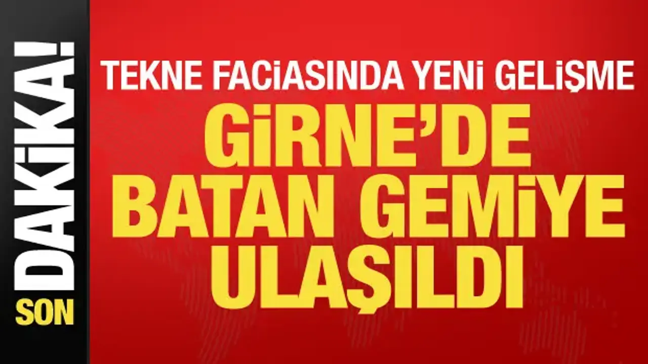 Son dakika... Girne'de batan gemiye ulaşıldı