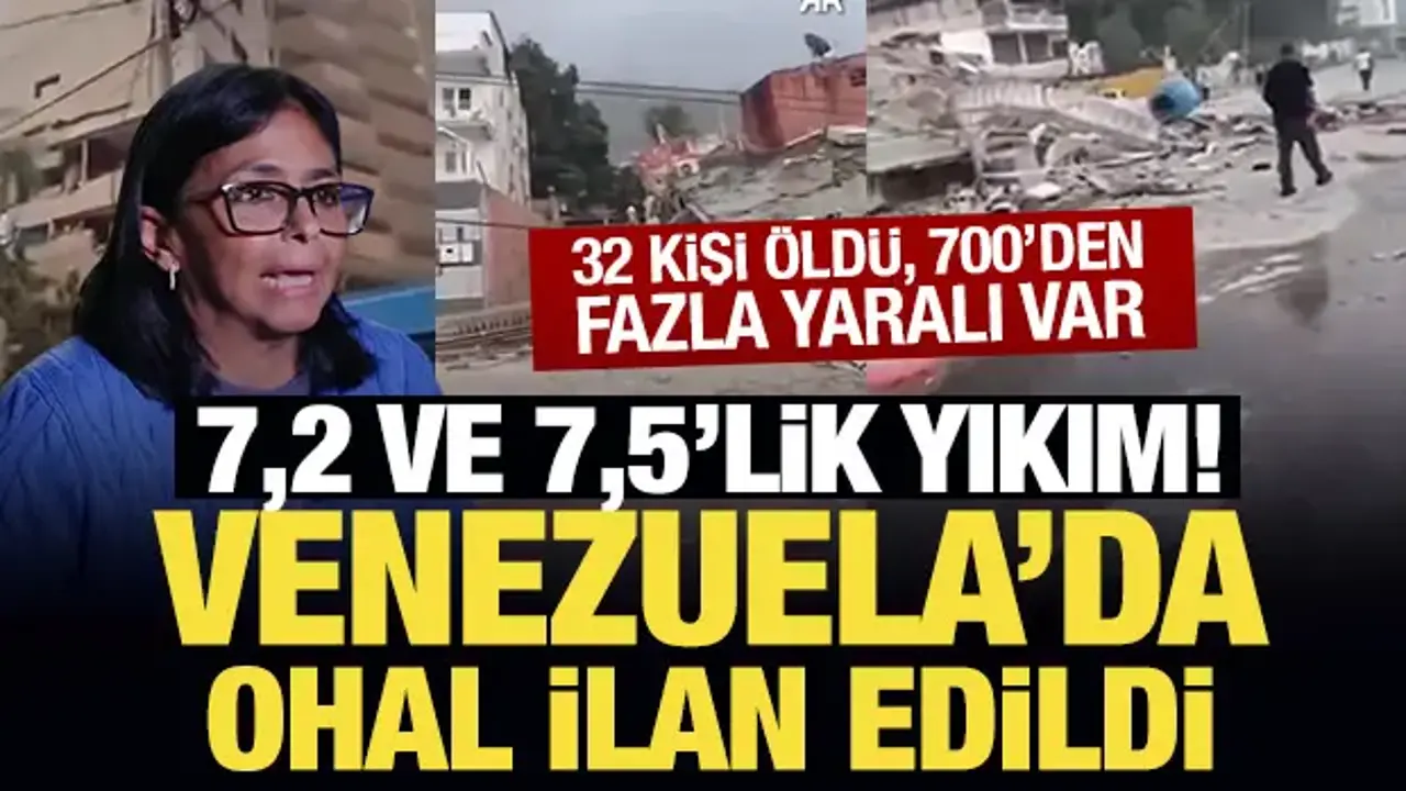 Son Dakika: Peş peşe depremlerin ardından Venezuela'da OHAL ilan edildi
