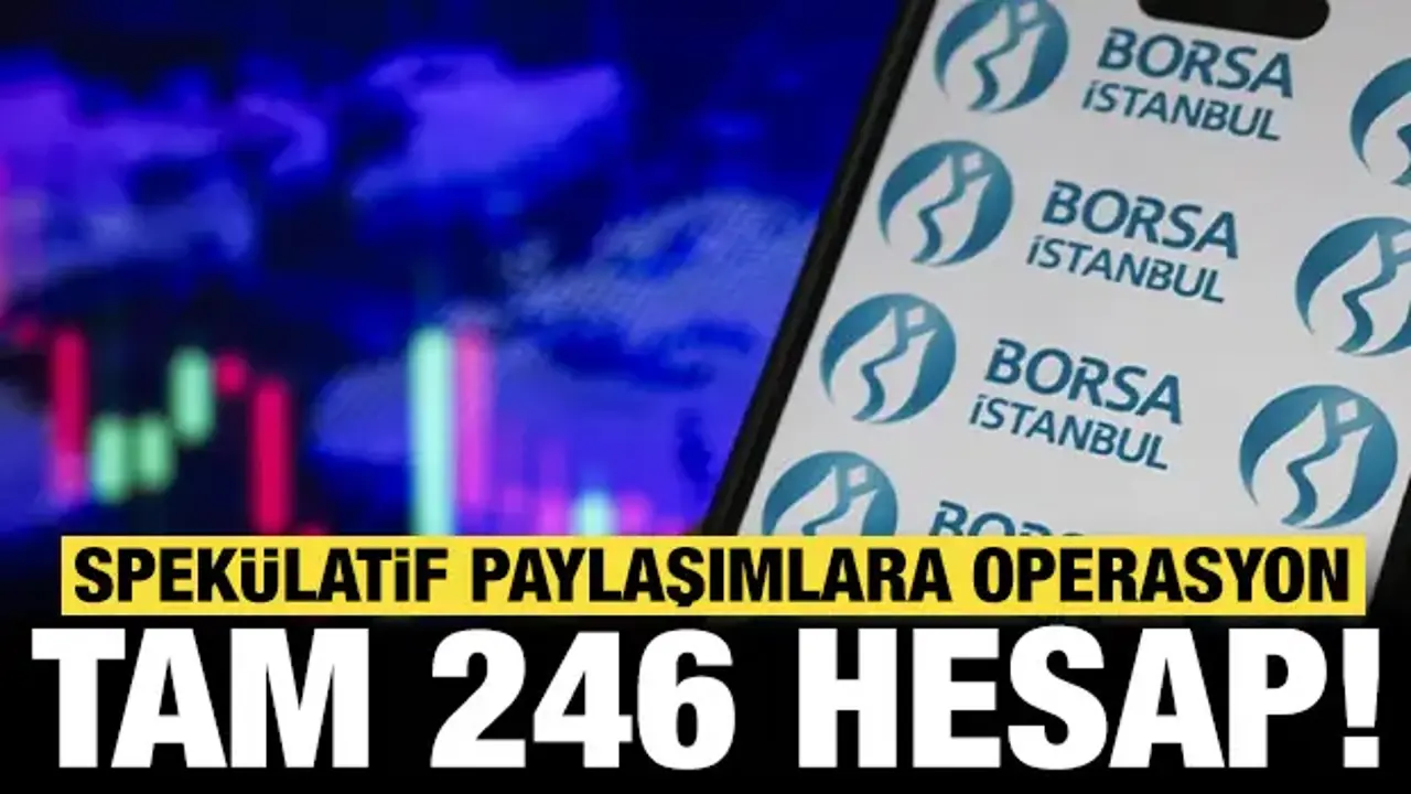 Spekülatif paylaşımlara operasyon: Tam 246 hesap!