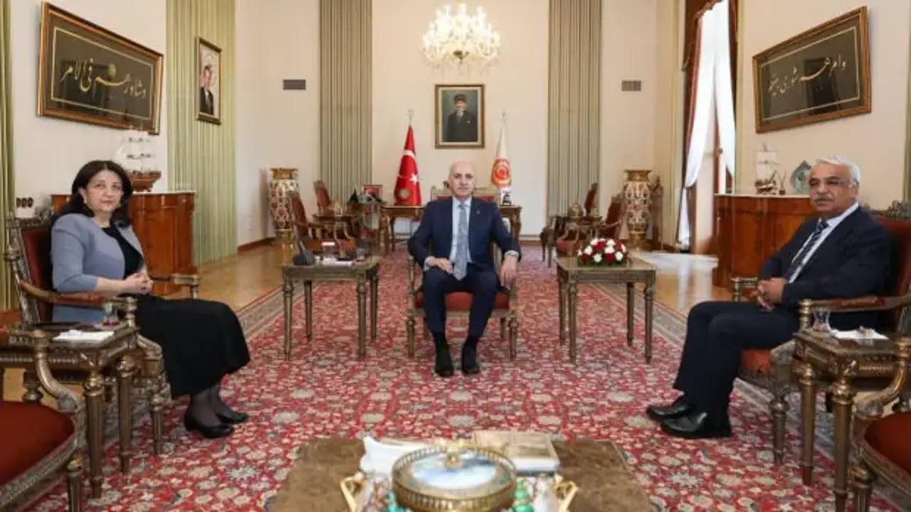 TBMM Başkanı Kurtulmuş, DEM Parti İmralı heyetini kabul etti